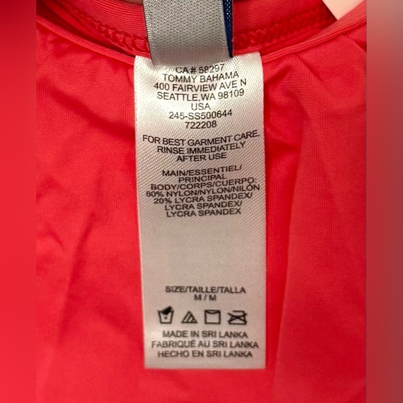 NWT Tommy Bahama Off‎ the Shoulder Spa Dress Coral Coast - Picture 9 of 9